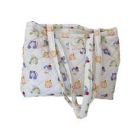 Sac d'école pour étudiants, grande capacité, avec poignée sur le dessus, style français, aisselle, shopping, sac à main matelassé, style français, aisselle, pour femme, grande capacité, Jolie fille