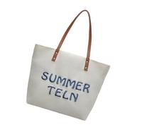 Sac d'école pour étudiants, grande capacité, avec poignée sur le dessus, styles coréens, aisselles, shopping, sac à main en toile, style coréen, aisselle, pour femme, grande capacité, école, école