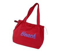 Sac d'école pour étudiants, sac à bandoulière pour femme, grande capacité, sac à main tendance sous les aisselles, sac à main style coréen, sac à main, grande capacité d'épaule, Rouge, One Size
