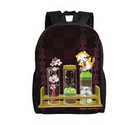 Sac d'école Puchi Rascal, sac à dos de dessin animé, sac tendance pour garçons, sac d'école pour étudiants, sac à dos de voyage-XTYD8665 Noir