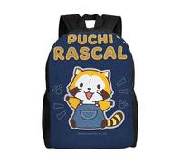 Sac d'école Puchi Rascal, sac à dos de dessin animé, sac tendance pour garçons, sac d'école, sac à dos de voyage-XTYD8660 Noir