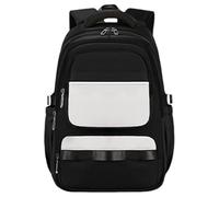 Sac d'école spacieux pour adolescent décontracté avec compartiments organisés, sac à dos pour livres, sac à dos pour ordinateur portable, sac à dos pour usage quotidien, sac à dos ergonomique pour