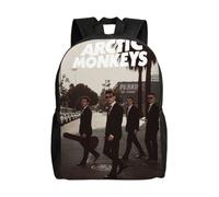 Sac d'école The Beatles, sac à dos de dessin animé, sac à dos tendance pour garçons, sac d'école, sac à dos de voyage - HXN1522 Noir