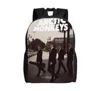 Sac d'école The Beatles, sac à dos de dessin animé, sac tendance pour garçons, sac d'école, sac à dos de voyage-XTYD8990 Noir