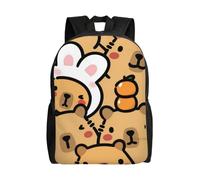 Sac d'école The Three Bare Bears, sac à dos de dessin animé, sac tendance pour garçons, sac d'école, sac à dos de voyage - HXN1224 Noir