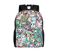 Sac d'école Tokidoki, sac à dos de dessin animé, sac tendance pour garçons, sac d'école pour étudiants, sac à dos de voyage-XTYD7929 Noir