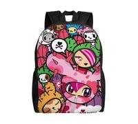 Sac d'école Tokidoki, sac à dos de dessin animé, sac tendance pour garçons, sac d'école pour étudiants, sac à dos de voyage-XTYD7926 Noir