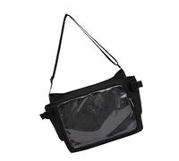 Sac d'école transparent à bandoulière pour étudiants et adultes qui aiment la culture anime tous les jours, Noir , One Size