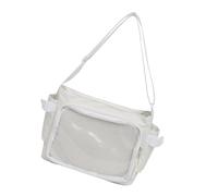 Sac d'école transparent à bandoulière pour étudiants et adultes qui aiment la culture anime tous les jours, blanc, One Size