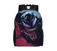 Sac d'école Venom, sac à dos de dessin animé, sac tendance pour garçons, sac d'école, sac à dos de voyage-XTYD8876 Noir