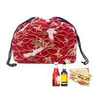 Sac déjeuner réutilisable - Easy Cleanness Efficient de style japonais , Stylish, Stable, fourre tout pratique cordon, organisateur Portabl | Multipurpose Outdoor Indoor Utility Effortless Installa