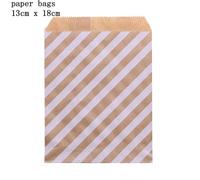 Sac D'emballage Cadeau En Papier Kraft 18x13cm, Sachets Pour Bonbons, Mariage, Anniversaire, Biscuit, Nourriture, Fournitures D'emballage Cadeau