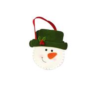 Sac d'emballage de bonbons, sacs cadeaux Noël, 5 design, parfaits for, des et bien plus encore(Snowman Green Model)