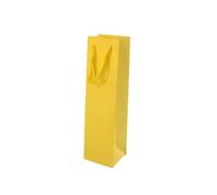 Sac d'emballage en papier kraft isotherme pour petite bouteille de vin rouge frais - Longue utilisation (jaune)