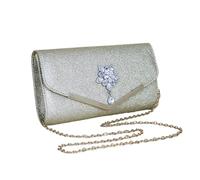 Sac D'embrayage De Mariage Pour Femmes | Porte D'épaule Soirée Avec Chaîne | Pu Pu Fermé Magnétique Magnitique Pour Pertine, Date, Cadeau Pour Le Jurnona De Femme Durma, Or, riferimento alla