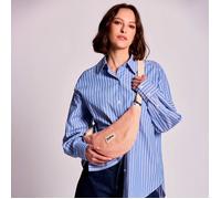 Sac demi-lune Andrea en coton bio Hindbag bleu