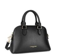 Sac Demi Lune - LANCASTER - SIERRA JIA - Cuir de vachette grainé - Noir - Porté main/épaule