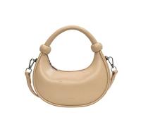 Sac demi-lune pour femme Style coréen Sac Messenger Sac en cuir PU Sac à bandoulière Petit sac à main Shopping Sac de rendez-vous, kaki
