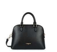 LANCASTER | Sierra Jia - Sac demi lune Refente de Cuir de Vachette Grainé Noir