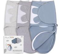 Sac d'emmaillotage pour bébé, Couverture d'emmaillotage Biologique, Sac d'emmaillotage pour Nouveau-né, écharpe de Portage Ajustable, emmaillotage Facile pour garçon et Fille de 0 à 3 Mois