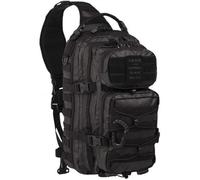 SAC D'EPAULE MONO BRETELLE D'ASSAUT US TACTIQUE NOIR ETANCHE GRAND MODELE 29 LITRES SERIE TACTICAL BLACK MILTEC