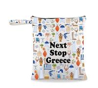 Sac d'épicerie avec dragonne, symbole de la Grèce, cadeau souvenir de la Grèce, sac d'épicerie, pochette de voyage en Grèce, cadeau pour amoureux des voyages, Next Stop Grèce