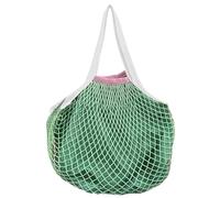 Sac d'épicerie en maille, sac fourre-tout réutilisable en coton, 73 x 48 x 1 cm, sac à bandoulière à longue poignée, design extensible, organisateur de produits respectueux de l'environnement pour