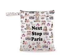 Sac d'épicerie Paris Tralve avec bracelet Next Stop Paris Symboles Cadeau Paris Trip Pochette Cadeau Paris Lover Cadeau, Next Stop Paris