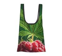 Sac d'épicerie pliable et réutilisable avec imprimé drapeau de la Jamaïque pour les courses, les voyages, la plage, respectueux de l'environnement, compact et compact