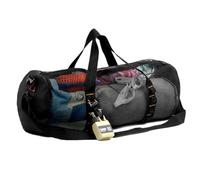 Sac d'équipement de plongée - Sac d'équipement de plongée en apnée en maille, sac de plongée cylindrique avec bandoulière réglable | sac de voyage ventilé pour fitness, sport et utilisation quotidia