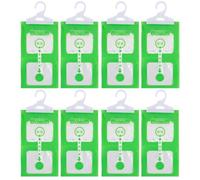 Sac déshumidificateur Armoire, Sachets de 10 x 100g, Sac déshumidification Suspendu Anti-Moisissure, Effaces Moisture Set, Sachet anti-humidité pour la cuisine, la salle de bain et la voiture. (10)
