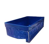 Sac d'étang à Poissons en PVC avec Valve de vidange, Alimentation en Eau d'urgence Pliable for Aquarium, Piscine, Jardin et soulagement de la sécheresse(2x1x1.5m)