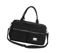 Sac d'exercice compact résistant à l'eau avec bandoulière ergonomique et intérieur spacieux pour les équipements de sport et les voyages courts, Noir , Taille unique