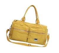 Sac d'exercice compact résistant à l'eau avec bandoulière ergonomique et intérieur spacieux pour les équipements de sport et les voyages courts, jaune, Taille unique