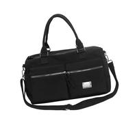 Sac d'exercice compact résistant à l'eau avec bandoulière ergonomique, intérieur spacieux pour équipement de sport et sac de voyage de courte durée avec plusieurs compartiments, Noir , Taille unique