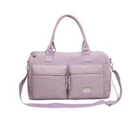 Sac d'exercice compact résistant à l'eau avec bandoulière ergonomique, intérieur spacieux pour les équipements de sport et les voyages courts, sac de transport pratique pour les voyages courts, violet