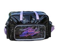 Sac d'exercice spacieux résistant à l'eau pour les amateurs de sport, design compact, sangle réglable, compartiments organisationnels, sac de sport de plein air en PVC, C, Beauté de masse