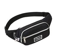 Sac d'extérieur mobile de poche pour téléphone et femme - Multifonctionnel - Pour le sport et la taille - Noir - 28 x 4 x 10 cm