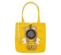 Sac d'extérieur respirant pour animal de compagnie, motif dessin animé, 44 x 44 x 2 cm, pochette de transport pour chat, sac à main à bandoulière, sac à main chaud en hiver, pour voyage, randonnée