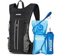 Sac d'Hydratation, Sac à Dos de Course Ultraléger,Sac à Dos de Vélo, avec Bouteille de 500ml & Vessie de 3L - Conception pour Femme Homme Marathon Randonnée