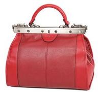 Sac Diligence Katana Cuir de Vachette 83250 - Taille S - Rouge Rouge G