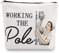 Sac d'infirmière Working The Pole - Cadeau d'urgence pour infirmière - Cadeau d'infirmière - Cadeau d'anniversaire pour infirmière - Sac fourre-tout pour le travail, le shopping, les voyages, blanc,