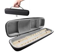 Sac d'instrument portable - Sac à flûte imperméable | Couverture de cas de flûte | Enregistreur Boîte de stockage | EVA Music Instrument Storage Pouche à glissière Bélange pour Despant Soprano Enregis