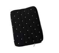 Sac d'ordinateur à Pois brodés, Rangement intérieur Simple for Tablette et Ordinateur Portable de Couleur Unie, Plusieurs Tailles au Choix(9-11 inch)