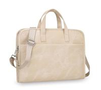 Sac d'ordinateur de 14 pouces, matériaux imperméables, plusieurs compartiments, bretelles réglables, bagage de voyage d'affaires, sac pour ordinateur portable avec dos, Jaune de riz.