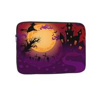 Sac d'ordinateur de 25,4 cm à motif Happy Halloween, sac de rangement portable, adapté pour les voyages d'affaires et les trajets quotidiens