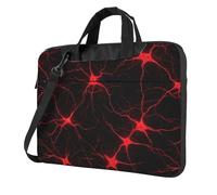 Sac d'ordinateur portable Brain Cell Web lumineux Axons rouges pour ordinateur portable 15,6 pouces Sacs d'ordinateur Housse rembourrée pour homme et femme