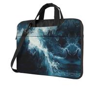 Sac d'ordinateur portable, porte-documents pour femme, sac d'ordinateur, sac à bandoulière, pour bureau, voyage, affaires, noir, 13 inch
