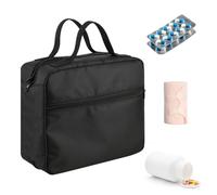 Sac d'organisateur de médecine, cas de médecine familiale,Travelsmall Portage imperméable compact portable | Boîte d'organisateurs de stockage multifonctionnels de grande capacité et résistants aux dé