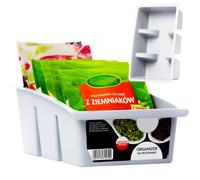 Sac d'organisation pour épices Panier à épices en plastique, compartiments - Gris